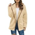 thumbnail image 2 of Shakumy Bed Jackets Women Casual Fashion Thick Solid Color Knit Cardigan Sleeve Sweater Jacket Coat Coat Khaki Small, 2 of 5