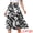 Black, variant on DARING DIVA Women's Dressy Flowy A-line Boho Skirts Small Burgundy