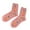 A-Pink, variant on Bibifish Womens Socks Autumn Winter Trendy Heart Printed Cable Knit Mid Calf Socks Warm And Cozy Crew Socks For Ladies And Girls