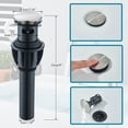 thumbnail image 5 of CES 4 Inch 2-Handle Swivel Bathroom Sink Faucet Centerset Vanity Mixer Tap 3 Holes Lavatory Faucet Brushed Nickel, 5 of 8