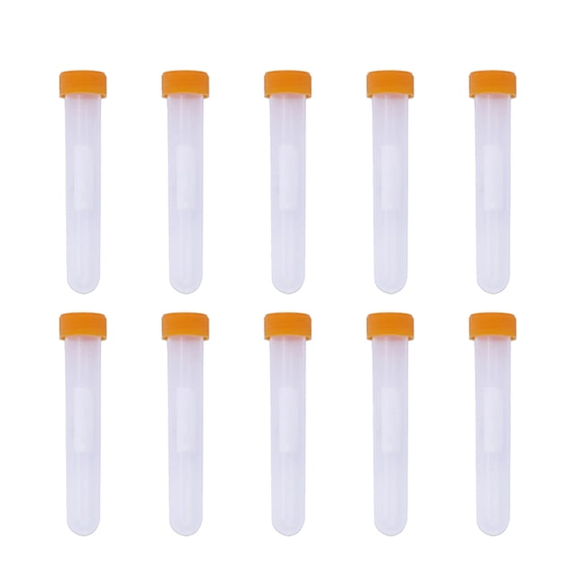 MasteelfCA 10pcs Transparent Sealed Tube Sewing Needle Dispenser Organizer Plastic Storage Bottle (67#)