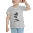 thumbnail image 3 of Keep Calm And Drink Coffee Funny Toddler T-Shirts for Boys Girls (Gray, Youth L), 3 of 5