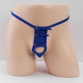 thumbnail image 3 of Mens Underwear Sexy Mini Men's Thong Personality Hoop Low Waist T Pants Swimsuit Underwear, 3 of 6