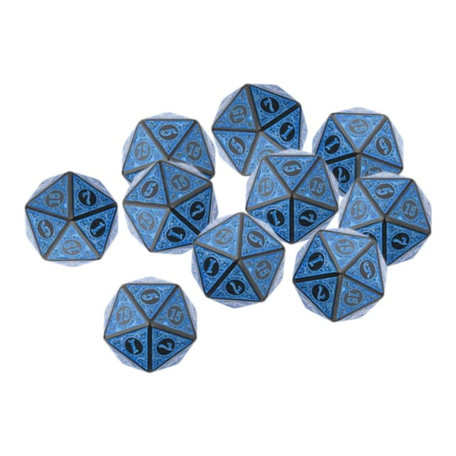 Lettres Anglaises Polyédriques Légères Portables 20 mm pour Jouet Cadeau Enseignement Bleu