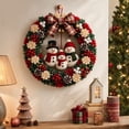 thumbnail image 7 of Christmas 3D Fabric Poke Wreath DIY Kit, Snowman Style, Handmade Festive Wall Hanging Christmas Indoor Outdoor Decor, 7 of 7