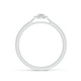 thumbnail image 2 of ANGARA Natural 0.12 Ct. Diamond Halo Engagement Ring in 14K White Gold for Women (Ring Size: 3.5), 2 of 9
