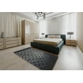 thumbnail image 5 of Ahgly Company Machine Washable Indoor Rectangle Transitional Night Black Area Rugs, 7' x 10', 5 of 7