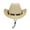 Beige, variant on Summer Holiday Fashion Casual Style Sun Hat With Lanyard Outdoor Shade Cowboy Hat