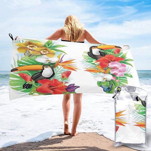 Microfiber Quick Drying Beach Towel Dracula''s Castle On Top Of A