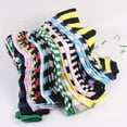thumbnail image 4 of HCNTES Women Striped Thigh High Socks Over Knee Socks Knee High Costume Stockings Pink, 4 of 4