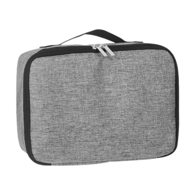 Estuche de viaje para gafas de sol, bolsa de almacenamiento multifunción Gris