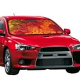 thumbnail image 2 of Kdxio Autumn Leaf Print Front Windshield Sun Shade,Folding Auto Sunshade for Car Truck SUV-Medium, 2 of 7