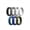 Pack H: Dark Grey, Light Grey, White, Black, Dark Teal, Dark Blue, Dark Olive Green, variant on ThunderFit Unisex Silicone Wedding Rings, Rubber Engagement Bands 6mm Wide 1.65mm Thick - 1/4/7 Variety Multipack