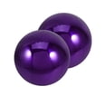 thumbnail image 1 of WHAMVOX 2 Pcs Boules de Réflexion et Décoration en Acier Inoxydable Violet pour Jardin Extérieur, 1 of 8