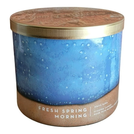 Bath and Body Works Fresh Spring Morning (White Barn) 3-Wick Scented Candle (14.5 OZ / 411 G)