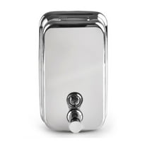 FOLOYORI Liquid Soap Dispenser Bathroom Lotion Pump Silver Stainless Steel 1Pack