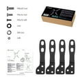 thumbnail image 5 of ONKRON VESA Adapter Mount Convert 75x75–100x100 to 200x100–200x200, TV Mount Bracket Adapter, Black, 5 of 5