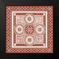 thumbnail image 2 of Vision Studio 12x12 Black Modern Framed Museum Art Print Titled - Cinnabar Woodblock III, 2 of 5