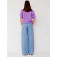thumbnail image 3 of Gupgi Women Knitted Crop Cardigan Solid Color Sweater Short Sleeve Button Down Ribbed Knit Outwear, 3 of 7