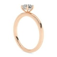 thumbnail image 4 of AFFY Solitaire Engagement Rings For Women, 0.50 Carat (ctw) Round Lab Created Moissanite Promise Ring For Her In 14k Rose Gold Over Sterling Silver | VVS1 Quality Ring Size-8.5, 4 of 5
