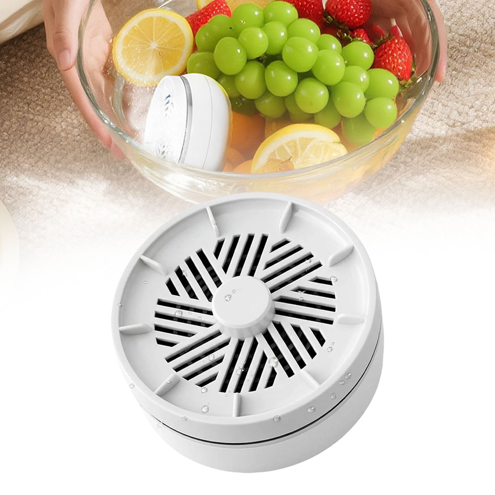 Kitchen Cleaning Supplies All Purpose Kitchen Cleaner Dish Soap Degreaser Wireless Fruit and Vegetable Cleaning and Purifier White Plastic