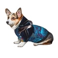 thumbnail image 7 of Xecao Modern Style Blue Parrot Pattern Sweatshirts Winter Pet Dog Hoodie Puppy Coat Dog Sweaters Dog Clothes with Hat Dog Clothes Costume Outfit,Small Pets Wear-Medium, 7 of 7