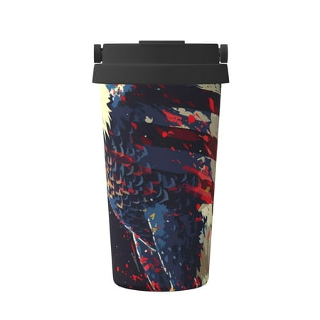 

Junzan Watercolor Bald Eagle for Stainless Steel Vacuum Insulated Tumbler - Reusable Insulated Cold Brew Iced Coffee Cup Thermos -Gifts for Women Men Him Her