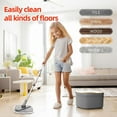Spin Mop and Bucket with Self Separation Dirty and Clean Water System