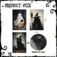 thumbnail image 2 of Halloween Decorations Indoor Wall Decor: 3 pcs Large Scary Witch Ghost Black Cat Canvas Poster, Classic Horror-themed Halloween Wall Art, Goth Dark Moody Paintings for Living Room Bedroom,, 2 of 6