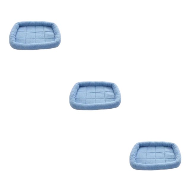 Decodeary Variety Of Colors Available For Cute And Practical Cat Bed Durable sky blue S,38*28cm 3Set