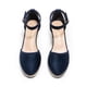 thumbnail image 3 of Sandalias de Cuña Espadrilles para Mujer DREAM PAIRS en Azul Marino de Gamuza, 3 of 6