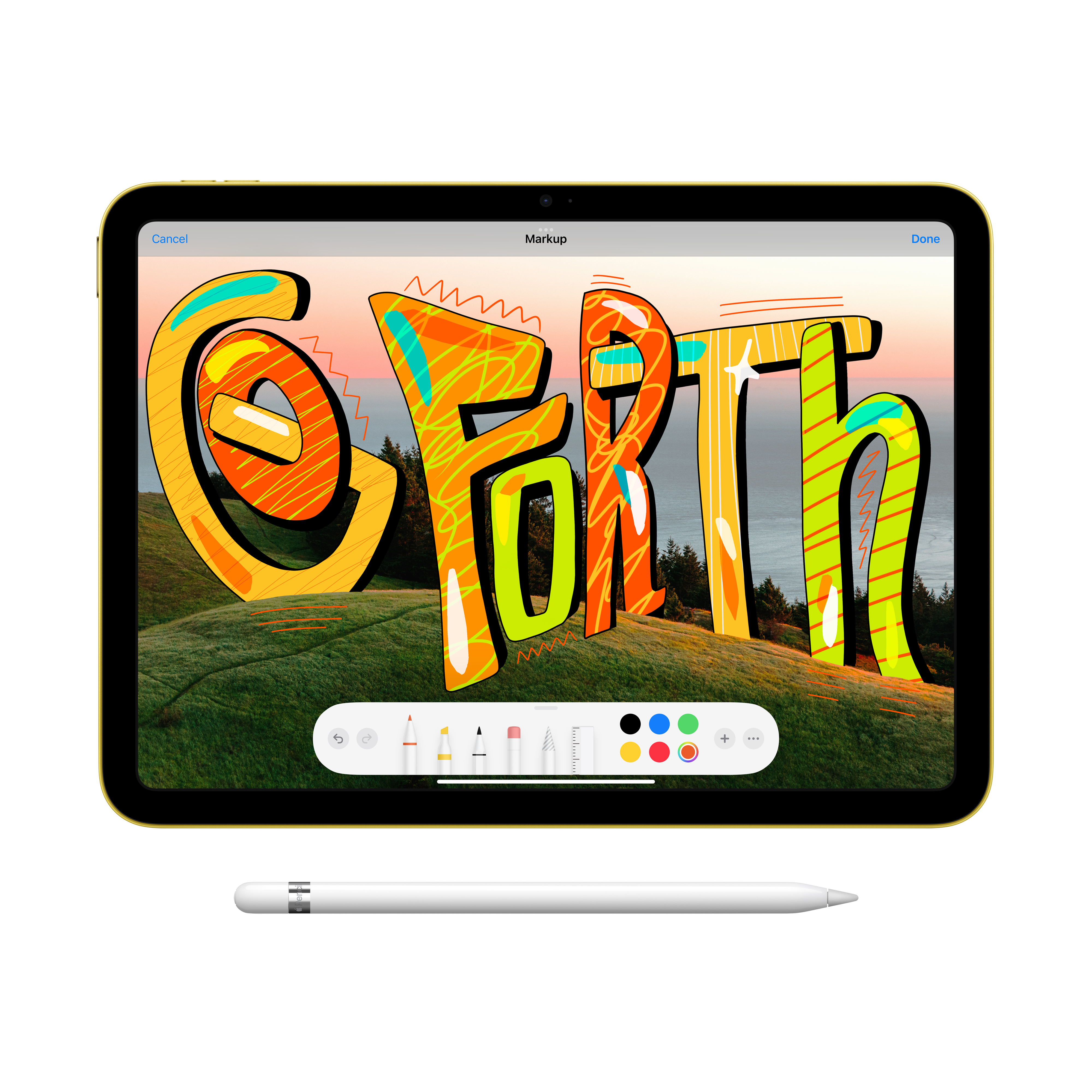 2022 Apple 10.9-inch iPad (Wi-Fi, 64GB) - Yellow (10th Generation) - image 4 of 8