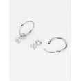 thumbnail image 3 of FANSING Hoop Earrings for Women Trendy Teardrop Cubic Zirconia Earrings Dangle Earrings Charm Earrings 10mm Surgical Steel Earrings, 3 of 3