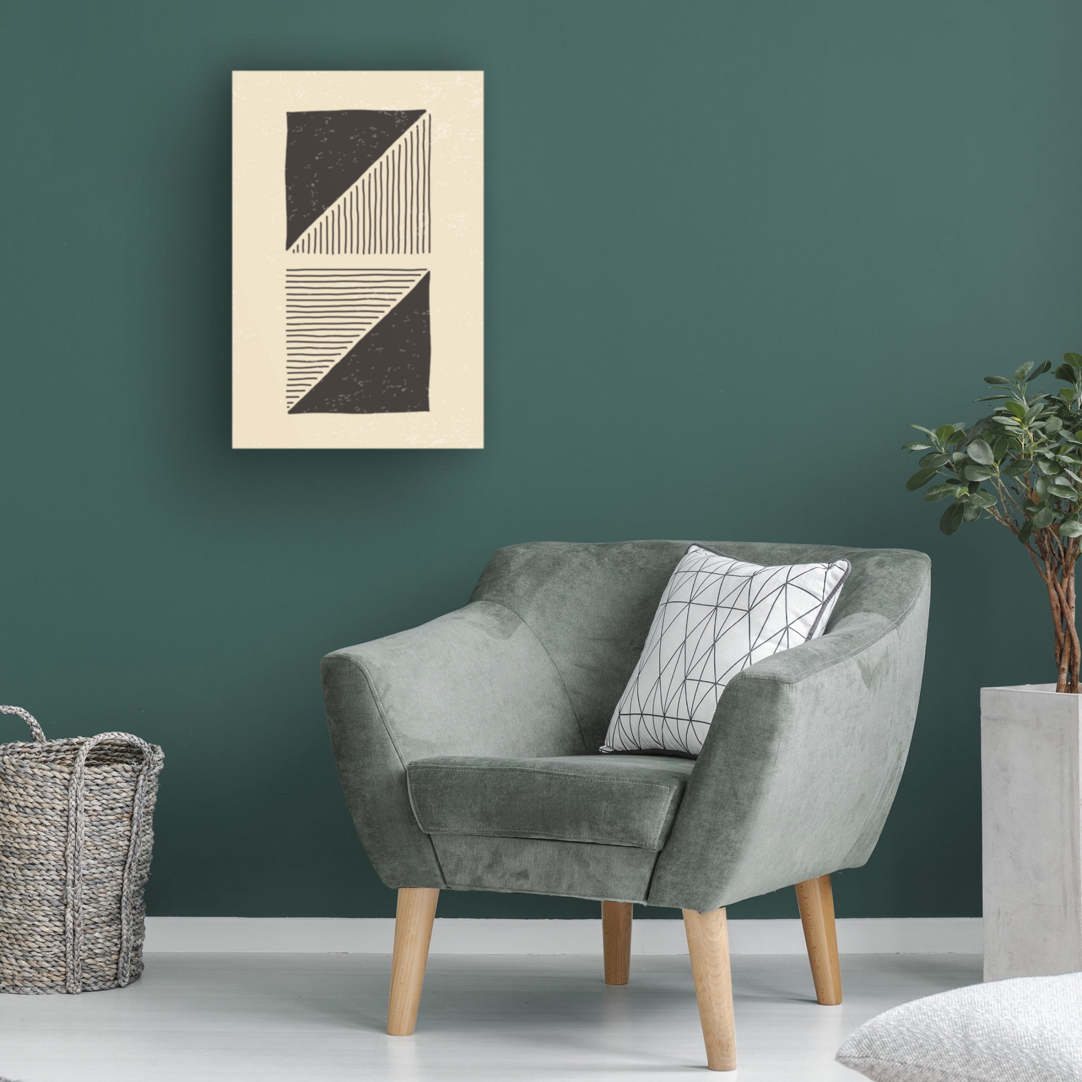 Trademark Fine Art jay stanley Abstract Black Set 4 Canvas Wall Art
