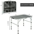 thumbnail image 2 of Gymax Folding Grill Table for Camping Lightweight Aluminum Metal Grill Stand Table, 2 of 10