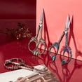 thumbnail image 2 of E 1Set 4.7Inch Stainless Steel Sewing Scissors Butterfly Pattern Vintage Style Embroidery Shears for Papercraft Crochet Cross Stitch Knitting Scissors Antique Bronze Printed Package, 2 of 7