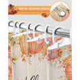 thumbnail image 4 of Hello Pumpkin Thanksgiving Pumpkins Wreath Beige Shower Curtain Set ，Waterproof Fabric Shower Curtains Shower Curtains for Bathroom,Bathroom Decor 36"x72", 4 of 7