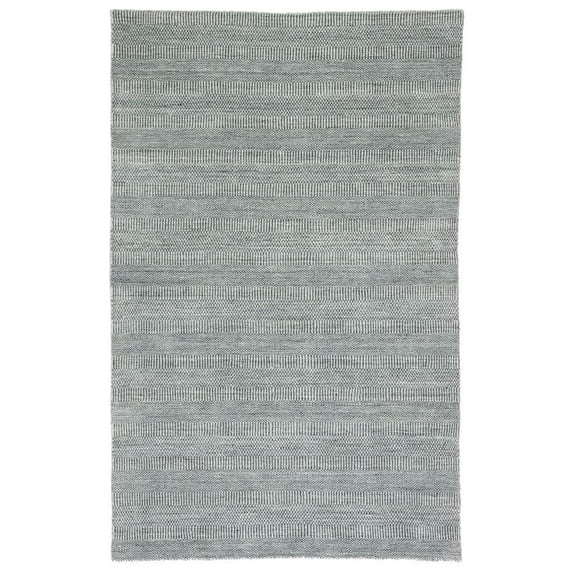 Minuit Handmade Geometric Area Rug in Ivory (8 ft. L x 5 ft. W)