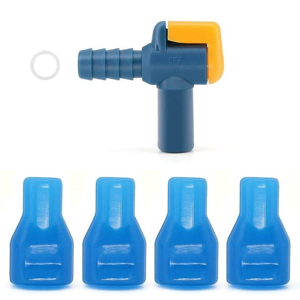 4 Pack Bite Valve Replacement and 90 Degree Silicone Mouthpiece for