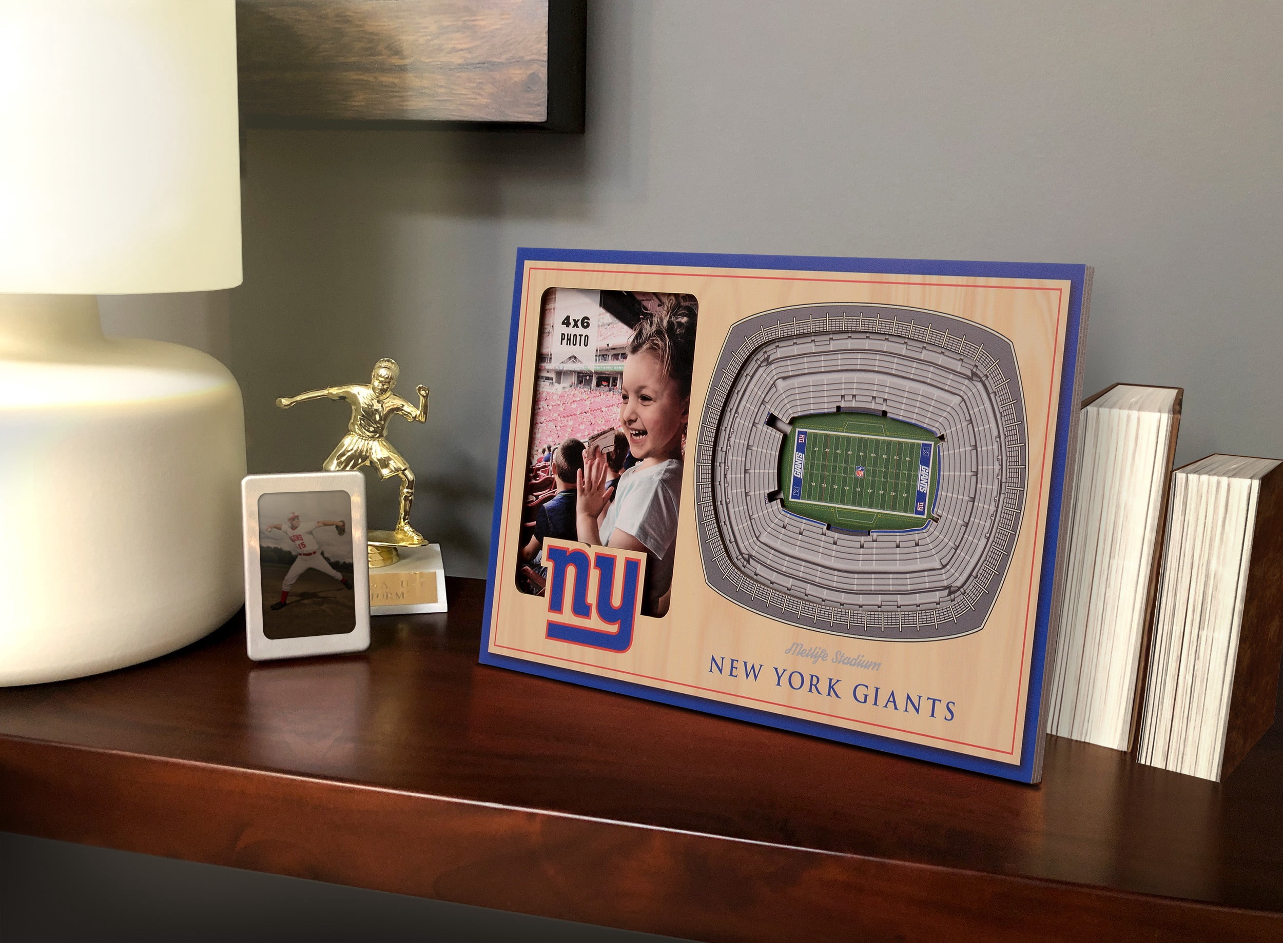 New York Giants 3D StadiumViews Picture Frame - Brown
