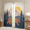 thumbnail image 2 of Manfei Teens Wildlife Bear Black Out Curtains, Farmhouse Animal Curtains Pack of 2 (42x63 Each), Rustic Countryside Bedroom Curtains, Curtains and Drapes Decor, 2 of 6