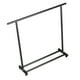 thumbnail image 4 of Perchero para ropa con ruedas, perchero de metal con estante, perchero de pie con ruedas para abrigos de dormitorio Negro 145cmx150cm, 4 of 9