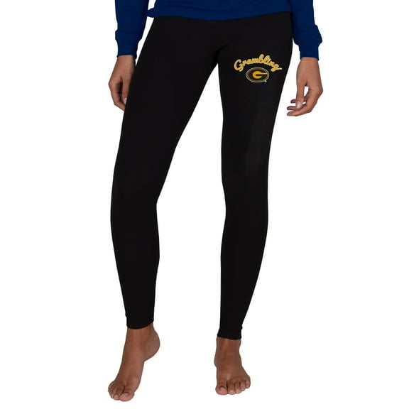Women's Concepts Sport Black Grambling Tigers Fraction Leggings