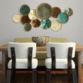 thumbnail image 4 of Stratton Home Decor Modern Hanging Textured Metal Multi Plate Room Wall Art, 4 of 4