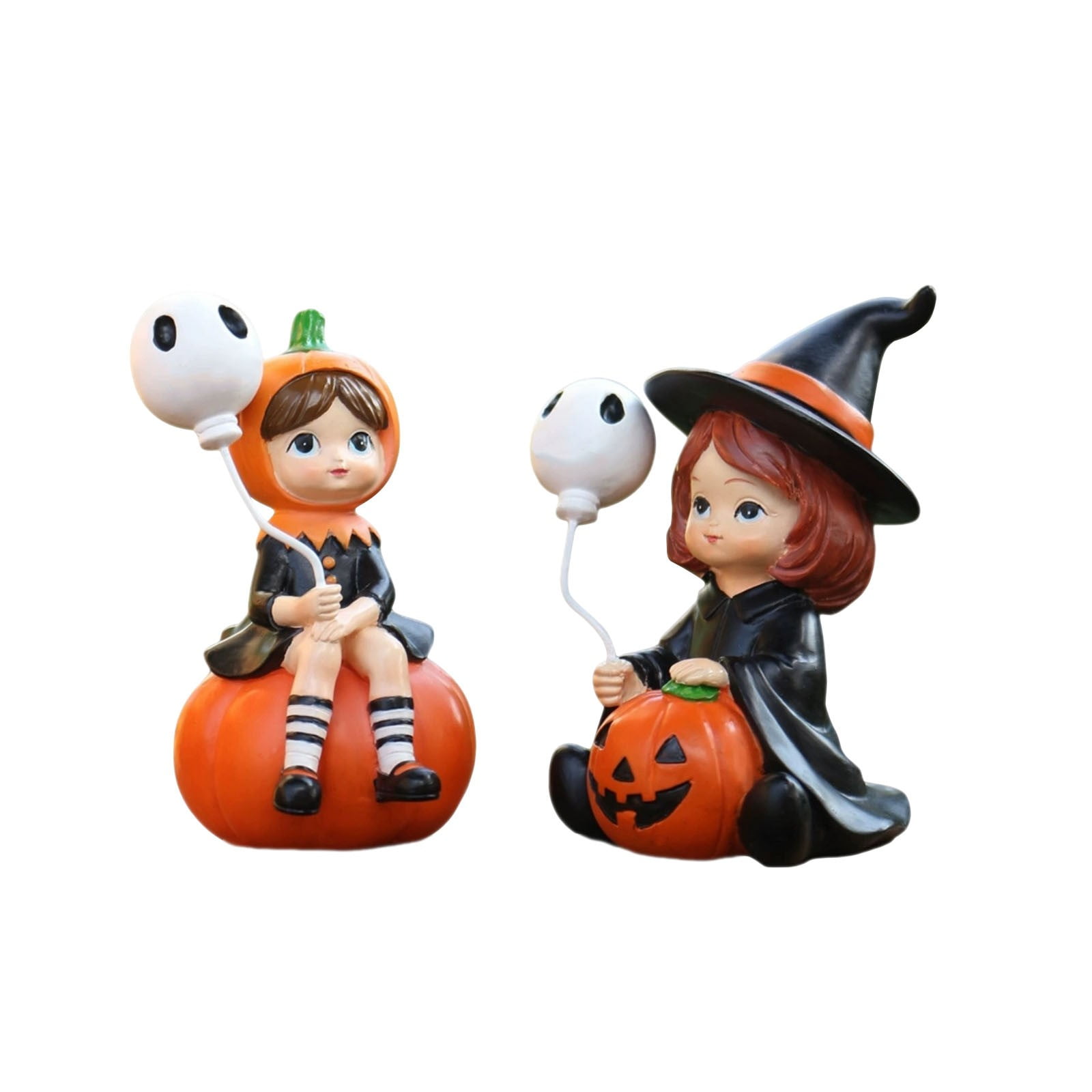 Lot De 7 Citrouilles Artificielles En Mousse Pour Halloween, Jardin