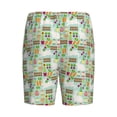 thumbnail image 2 of Lsque Rabbit And Carrot Mens Sleep Pajama Shorts,Short Pajama Pants, Cotton Ultra-Soft Knit-XX-Large, 2 of 9