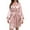 Pink, variant on Celivon Silk Robes For Women Spring Summer Long Pajamas Smooth New Home Household Imitation Silk Bath Comfortable