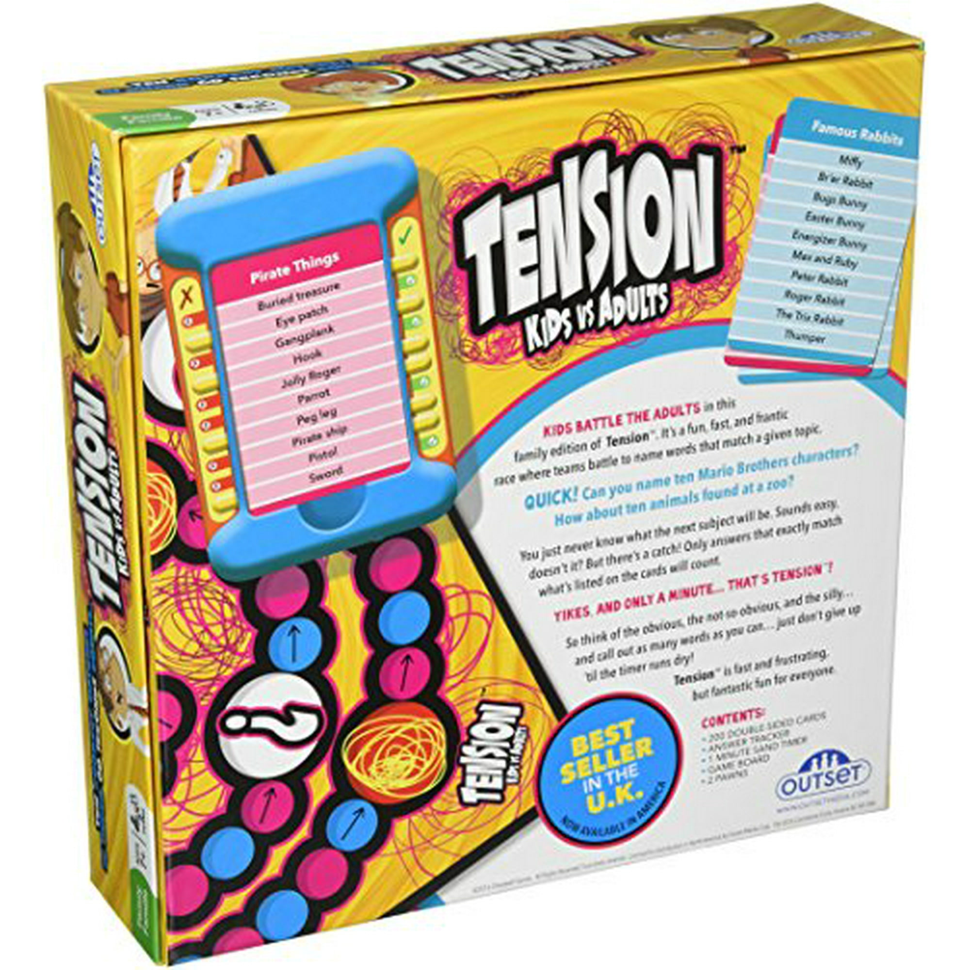 Tension Family Edition Board Game - Fast Paced Guessing Game Of Subjects  And Categories - Kids vs. Adults Version Features 200 Cards (Ages 7+) |  Walmart Canada