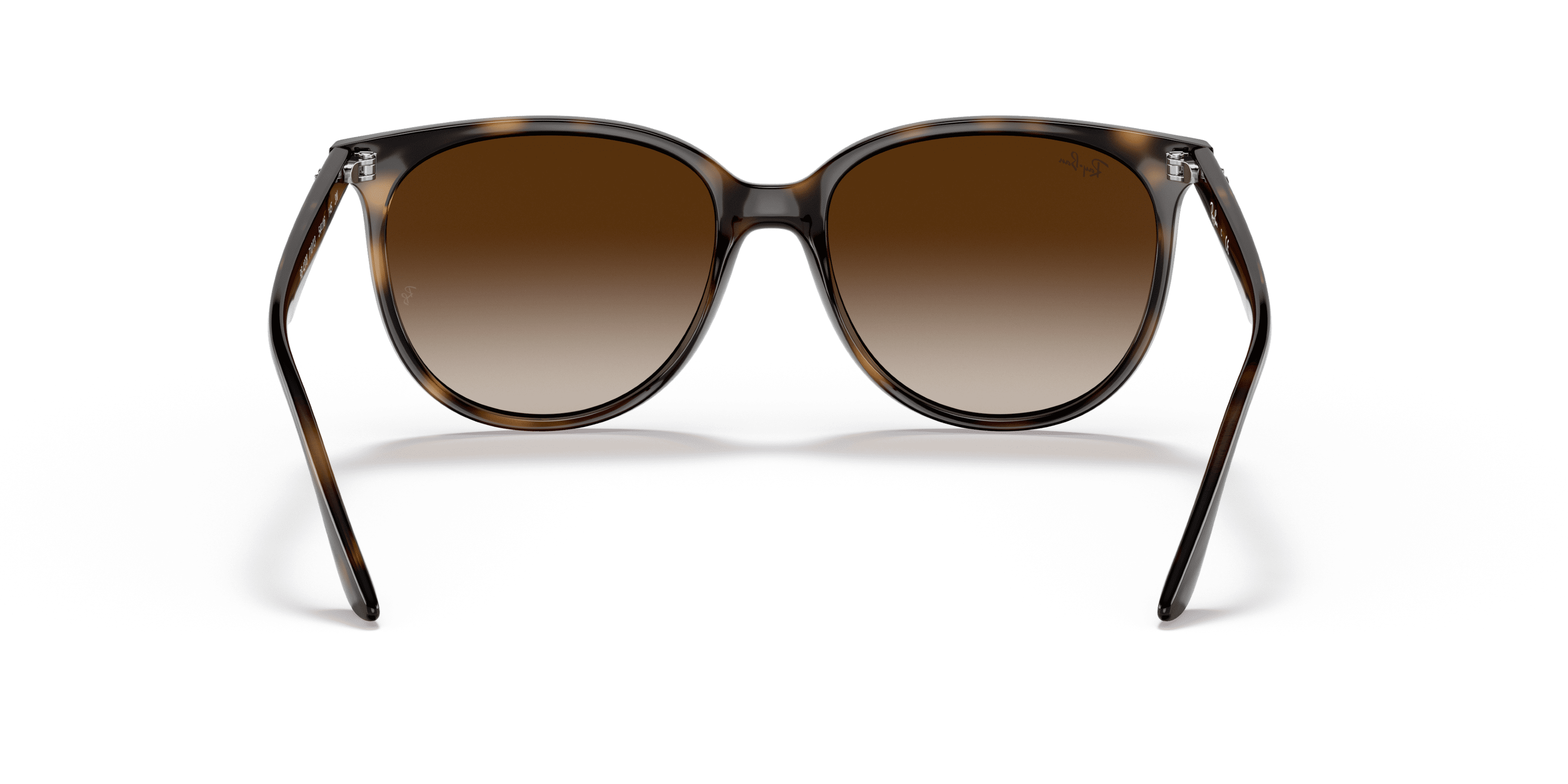 Ray-Ban Square Sunglasses for Women, Polished Havana Frames with Gradient Brown Lenses, Size 54