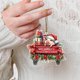 thumbnail image 1 of Adornos navideños, regalos navideños, divertido cerdito rojo de coche, colgante navideño 2D, colgante navideño, colgante para coche, colgantes acrílicos, 1 of 5